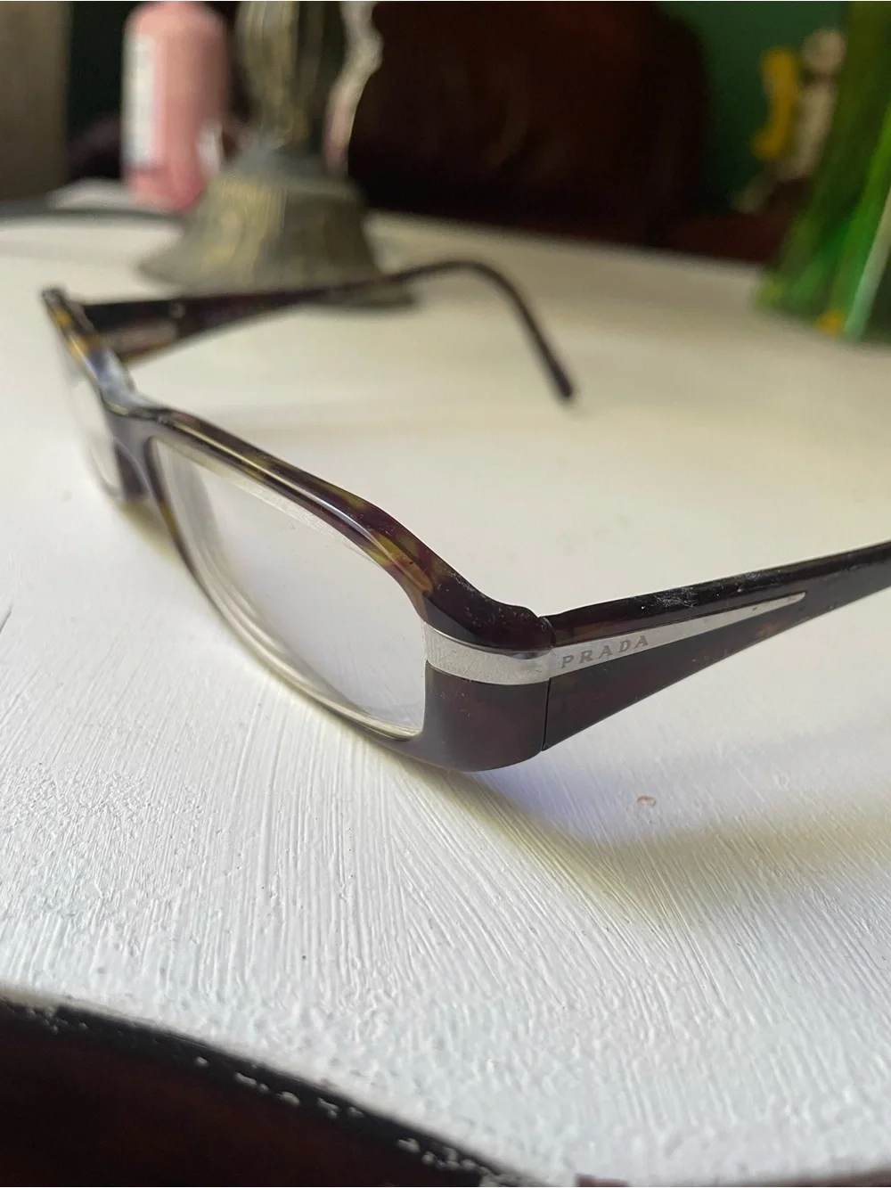 Prada Havana tortoiseshell glasses VPR 14H
